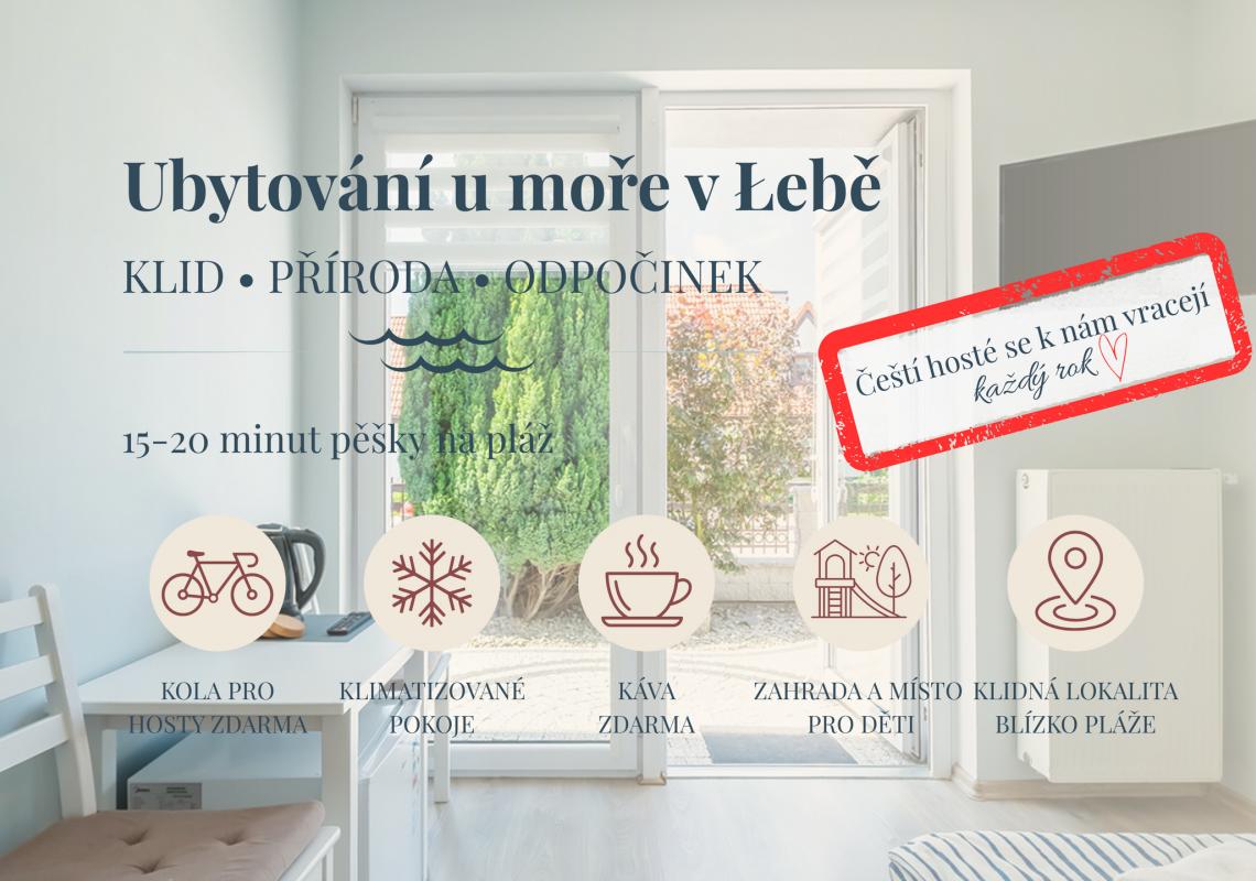 Ubytování v Łebě u moře – klidné pokoje v dobré lokalitě | Bedroom Łeba