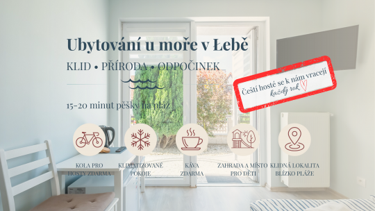 Ubytování v Łebě u moře – klidné pokoje v dobré lokalitě | Bedroom Łeba